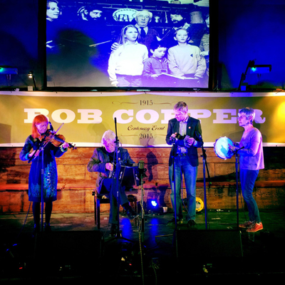 Playing with Oak at the Bob Copper centenary concert, 2015