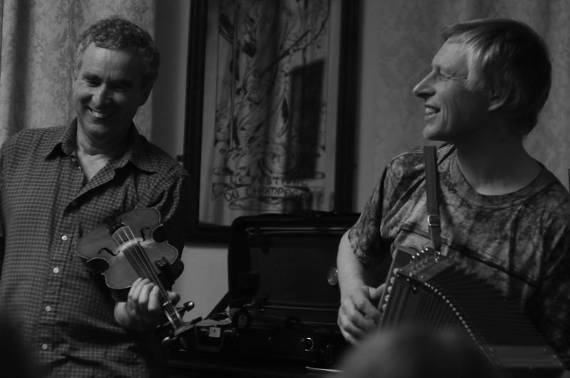 Mat and Andy at the Musical Traditions folk club, London